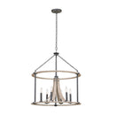 Kalco - 506652NI - Six Light Pendant - Middleton - Natural Iron