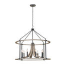 Kalco - 506653NI - Eight Light Pendant - Middleton - Natural Iron