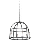 Kalco - 506952BI - Six Light Pendant - Wickenburg - Black Iron