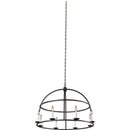 Kalco - 506953BI - Eight Light Pendant - Wickenburg - Black Iron
