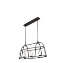 Kalco - 506960BI - Eight Light Island Pendant - Wickenburg - Black Iron