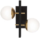 Two Light Wall Mount<br /><span style="color:#4AB0CE;">Entrega: 4-10 dias en USA</span><br /><span style="color:#4AB0CE;font-size:60%;">PREGUNTE POR ENTREGA EN PANAMA</span><br />Collection: Alluria<br />Finish: Weathered Black With Autumn Gold