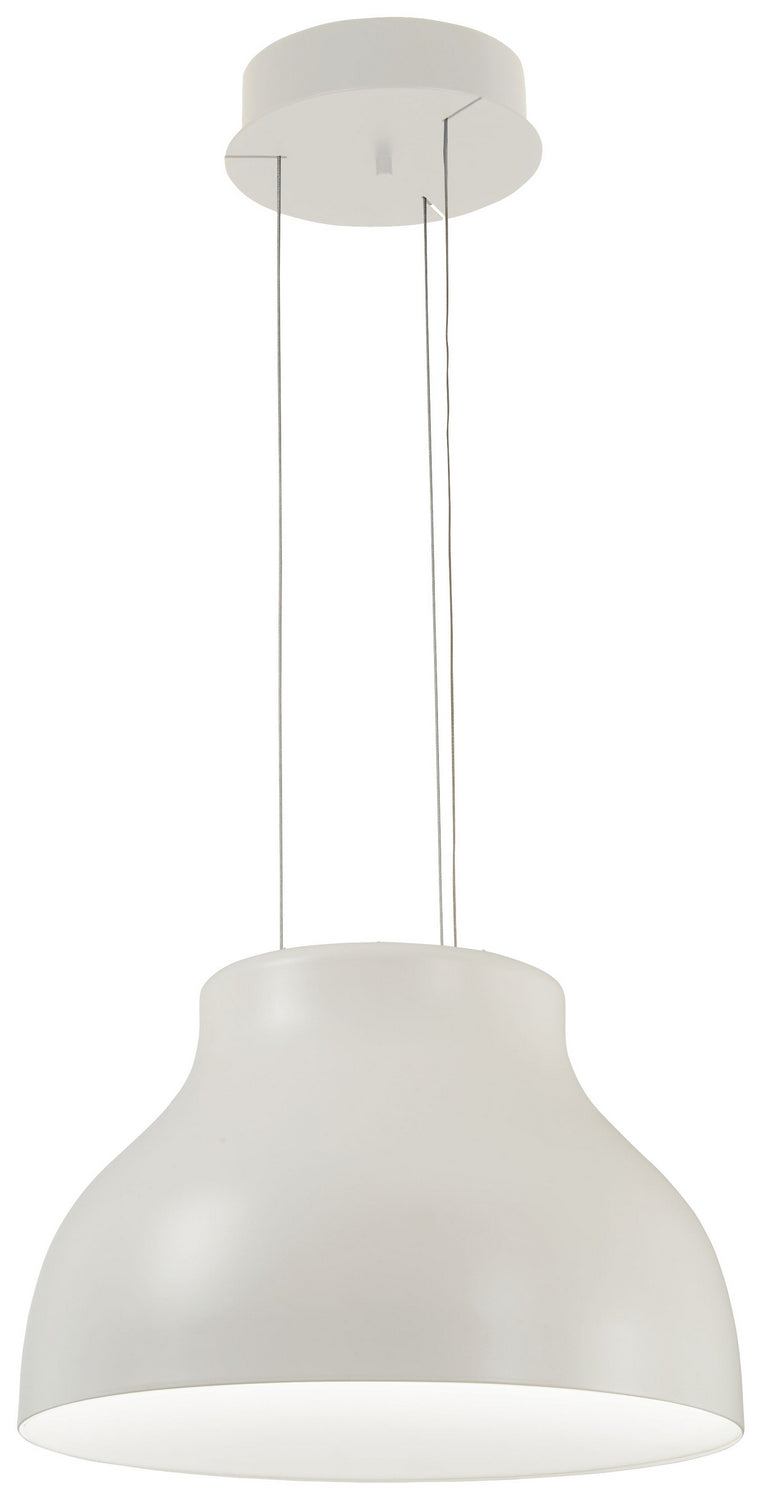 George Kovacs - P1780-044B-L - LED Pendant - Kettle Up - Matte White