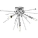 George Kovacs - P1799-077 - Four Light Flush Mount - Spiked - Chrome