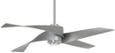 Minka Aire - F903L-BN/SL - 64"Ceiling Fan - Artemis IV - Brushed Nickel With Silver Blades