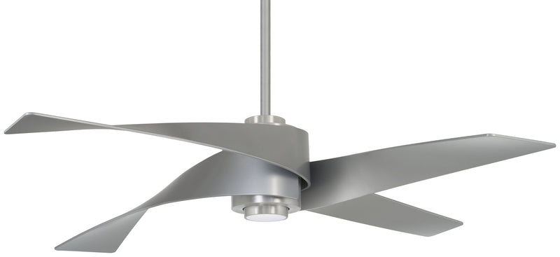 Minka Aire - F903L-BN/SL - 64"Ceiling Fan - Artemis IV - Brushed Nickel With Silver Blades