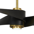 64"Ceiling Fan<br /><span style="color:#4AB0CE;">Entrega: 4-10 dias en USA</span><br /><span style="color:#4AB0CE;font-size:60%;">PREGUNTE POR ENTREGA EN PANAMA</span><br />Collection: Artemis IV<br />Finish: Soft Brass With Matte Black Blades