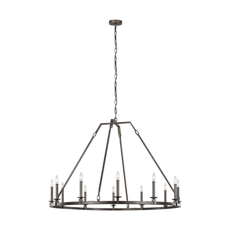 12 Light Chandelier<br /><span style="color:#4AB0CE;">Entrega: 4-10 dias en USA</span><br /><span style="color:#4AB0CE;font-size:60%;">PREGUNTE POR ENTREGA EN PANAMA</span><br />Collection: Landen<br />Finish: Smith Steel