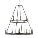 Visual Comfort Studio - F3217/20SMS - 20 Light Chandelier - Landen - Smith Steel