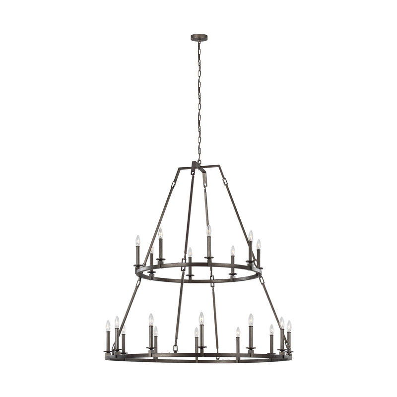 20 Light Chandelier<br /><span style="color:#4AB0CE;">Entrega: 7-8 semanas en USA</span><br /><span style="color:#4AB0CE;font-size:60%;">PREGUNTE POR ENTREGA EN PANAMA</span><br />Collection: Landen<br />Finish: Smith Steel