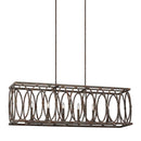 Six Light Linear Chandelier<br /><span style="color:#4AB0CE;">Entrega: 4-10 dias en USA</span><br /><span style="color:#4AB0CE;font-size:60%;">PREGUNTE POR ENTREGA EN PANAMA</span><br />Collection: Patrice<br />Finish: Deep Abyss