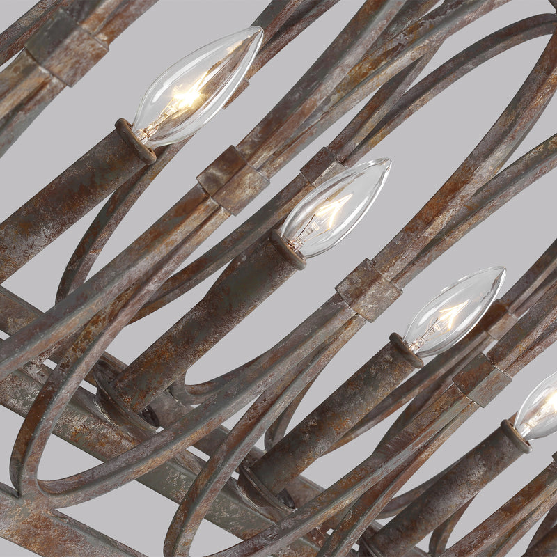 Six Light Linear Chandelier<br /><span style="color:#4AB0CE;">Entrega: 4-10 dias en USA</span><br /><span style="color:#4AB0CE;font-size:60%;">PREGUNTE POR ENTREGA EN PANAMA</span><br />Collection: Patrice<br />Finish: Deep Abyss