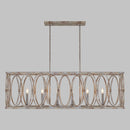 Visual Comfort Studio - F3224/6DA - Six Light Linear Chandelier - Patrice - Deep Abyss