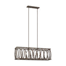 Six Light Linear Chandelier<br /><span style="color:#4AB0CE;">Entrega: 4-10 dias en USA</span><br /><span style="color:#4AB0CE;font-size:60%;">PREGUNTE POR ENTREGA EN PANAMA</span><br />Collection: Patrice<br />Finish: Deep Abyss