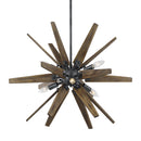Six Light Chandelier<br /><span style="color:#4AB0CE;">Entrega: 13-14 semanas en USA</span><br /><span style="color:#4AB0CE;font-size:60%;">PREGUNTE POR ENTREGA EN PANAMA</span><br />Collection: Thorne<br />Finish: Dark Weathered Zinc / Weathered Oak