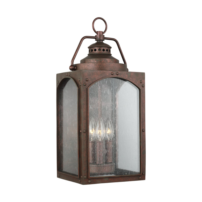 Three Light Outdoor Wall Lantern<br /><span style="color:#4AB0CE;">Entrega: 4-10 dias en USA</span><br /><span style="color:#4AB0CE;font-size:60%;">PREGUNTE POR ENTREGA EN PANAMA</span><br />Collection: Randhurst<br />Finish: Copper Oxide