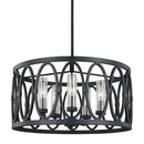 Five Light Outdoor Chandelier<br /><span style="color:#4AB0CE;">Entrega: 3-4 semanas en USA</span><br /><span style="color:#4AB0CE;font-size:60%;">PREGUNTE POR ENTREGA EN PANAMA</span><br />Collection: Patrice<br />Finish: Dark Weathered Zinc