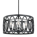 Five Light Outdoor Chandelier<br /><span style="color:#4AB0CE;">Entrega: 15-16 semanas en USA</span><br /><span style="color:#4AB0CE;font-size:60%;">PREGUNTE POR ENTREGA EN PANAMA</span><br />Collection: Patrice<br />Finish: Dark Weathered Zinc