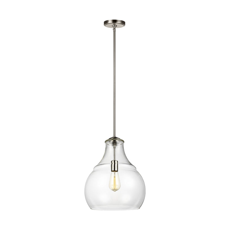 One Light Pendant<br /><span style="color:#4AB0CE;">Entrega: 4-10 dias en USA</span><br /><span style="color:#4AB0CE;font-size:60%;">PREGUNTE POR ENTREGA EN PANAMA</span><br />Collection: Zola<br />Finish: Satin Nickel