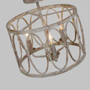 Three Light Semi-Flush Mount<br /><span style="color:#4AB0CE;">Entrega: 4-10 dias en USA</span><br /><span style="color:#4AB0CE;font-size:60%;">PREGUNTE POR ENTREGA EN PANAMA</span><br />Collection: Patrice<br />Finish: Deep Abyss