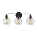 Three Light Vanity<br /><span style="color:#4AB0CE;">Entrega: 4-10 dias en USA</span><br /><span style="color:#4AB0CE;font-size:60%;">PREGUNTE POR ENTREGA EN PANAMA</span><br />Collection: Clara<br />Finish: Oil Rubbed Bronze