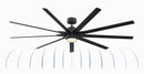 Fanimation - FPD8159BLW - 84"Ceiling Fan - Odyn 84 - Black
