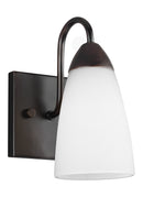 One Light Wall / Bath Sconce<br /><span style="color:#4AB0CE;">Entrega: 4-10 dias en USA</span><br /><span style="color:#4AB0CE;font-size:60%;">PREGUNTE POR ENTREGA EN PANAMA</span><br />Collection: Seville<br />Finish: Bronze