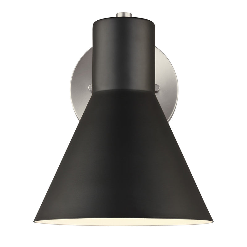 One Light Wall / Bath Sconce<br /><span style="color:#4AB0CE;">Entrega: 4-10 dias en USA</span><br /><span style="color:#4AB0CE;font-size:60%;">PREGUNTE POR ENTREGA EN PANAMA</span><br />Collection: Towner<br />Finish: Brushed Nickel