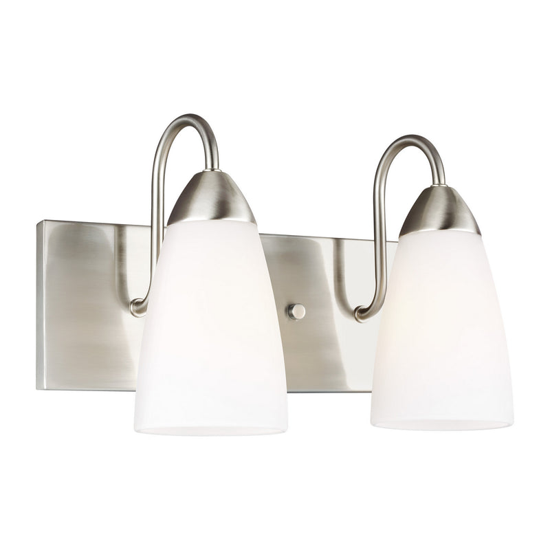 Generation Lighting - 4420202-962 - Two Light Wall / Bath - Seville - Brushed Nickel