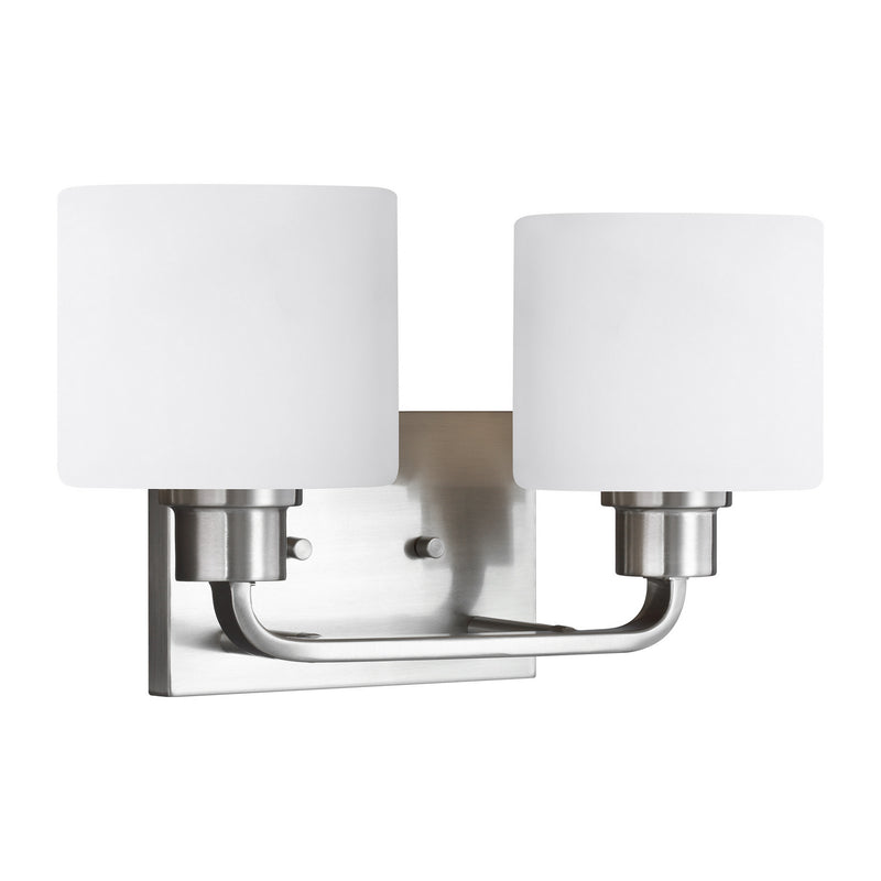 Generation Lighting - 4428802-962 - Two Light Wall / Bath - Canfield - Brushed Nickel