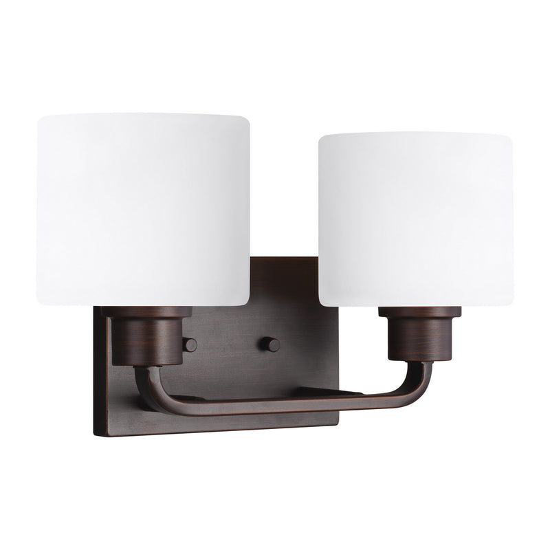 Generation Lighting - 4428802EN3-710 - Two Light Wall / Bath - Canfield - Bronze