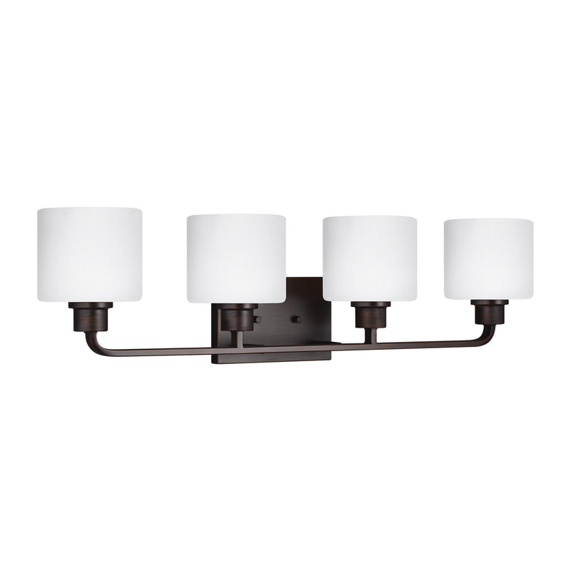 Generation Lighting - 4428804-710 - Four Light Wall / Bath - Canfield - Bronze