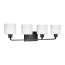 Generation Lighting - 4428804EN3-710 - Four Light Wall / Bath - Canfield - Bronze