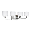 Generation Lighting - 4428804EN3-962 - Four Light Wall / Bath - Canfield - Brushed Nickel
