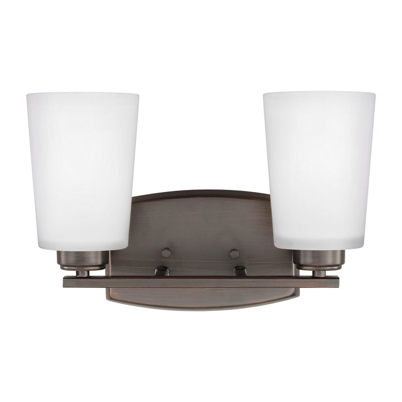 Generation Lighting - 4428902-710 - Two Light Wall / Bath - Franport - Bronze