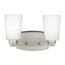 Generation Lighting - 4428902EN3-962 - Two Light Wall / Bath - Franport - Brushed Nickel