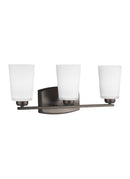 Three Light Wall / Bath<br /><span style="color:#4AB0CE;">Entrega: 4-10 dias en USA</span><br /><span style="color:#4AB0CE;font-size:60%;">PREGUNTE POR ENTREGA EN PANAMA</span><br />Collection: Franport<br />Finish: Bronze