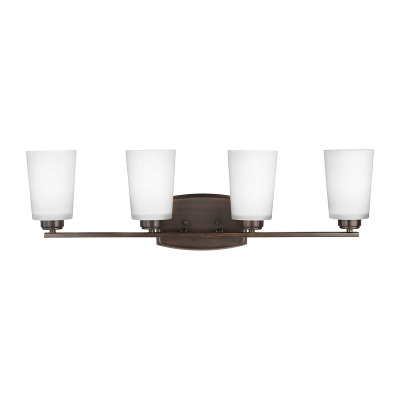 Generation Lighting - 4428904-710 - Four Light Wall / Bath - Franport - Bronze