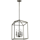 Four Light Hall / Foyer<br /><span style="color:#4AB0CE;">Entrega: 4-10 dias en USA</span><br /><span style="color:#4AB0CE;font-size:60%;">PREGUNTE POR ENTREGA EN PANAMA</span><br />Collection: Perryton<br />Finish: Bronze