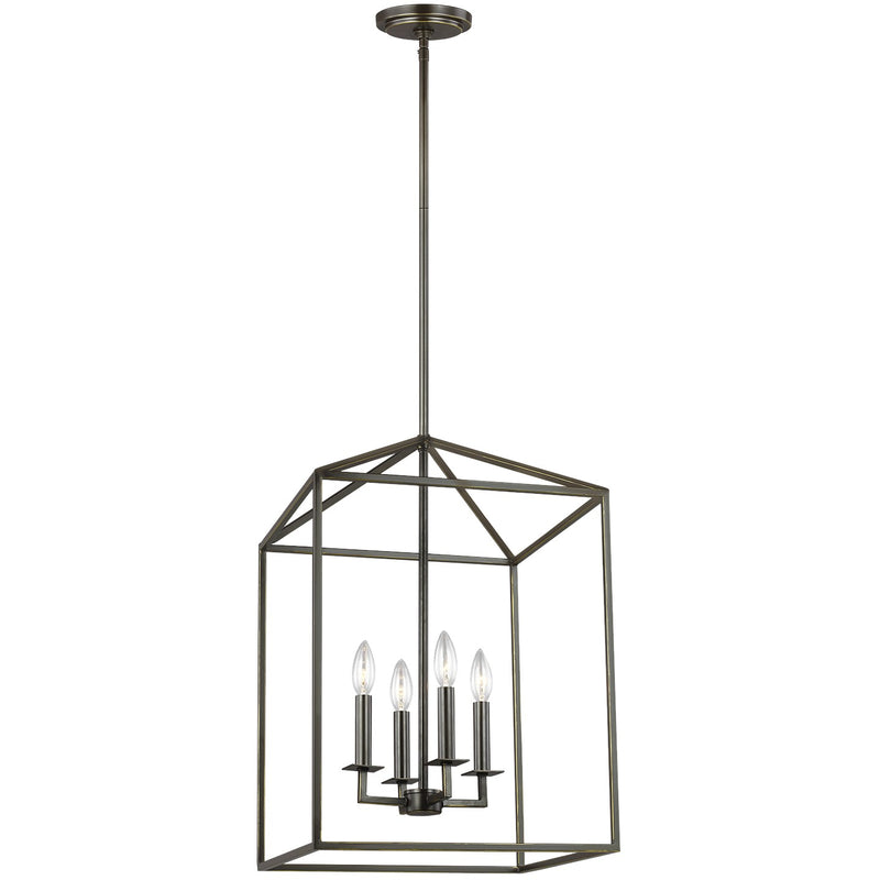 Four Light Hall / Foyer<br /><span style="color:#4AB0CE;">Entrega: 4-10 dias en USA</span><br /><span style="color:#4AB0CE;font-size:60%;">PREGUNTE POR ENTREGA EN PANAMA</span><br />Collection: Perryton<br />Finish: Bronze