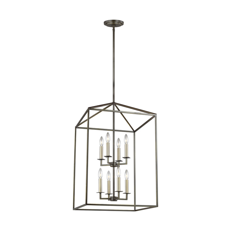 Eight Light Hall / Foyer<br /><span style="color:#4AB0CE;">Entrega: 4-10 dias en USA</span><br /><span style="color:#4AB0CE;font-size:60%;">PREGUNTE POR ENTREGA EN PANAMA</span><br />Collection: Perryton<br />Finish: Bronze