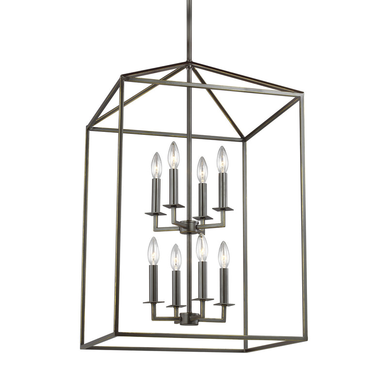 Eight Light Hall / Foyer<br /><span style="color:#4AB0CE;">Entrega: 4-10 dias en USA</span><br /><span style="color:#4AB0CE;font-size:60%;">PREGUNTE POR ENTREGA EN PANAMA</span><br />Collection: Perryton<br />Finish: Bronze