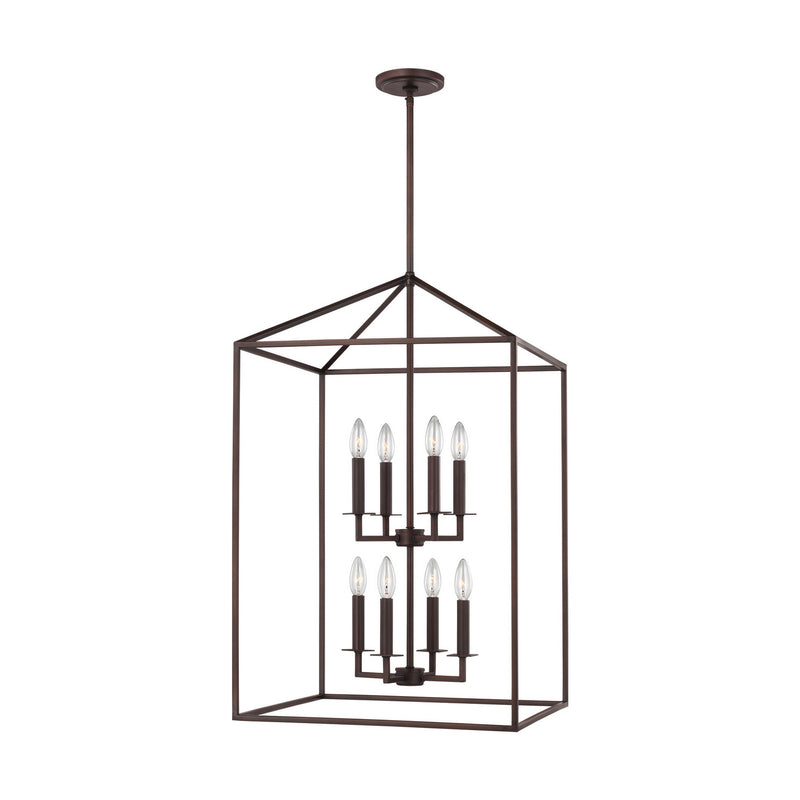 Generation Lighting - 5115008EN-710 - Eight Light Hall / Foyer - Perryton - Bronze