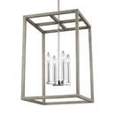 Generation Lighting - 5134504-872 - Four Light Hall / Foyer Pendant - Moffet Street - Washed Pine