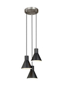 Three Light Cluster Pendant<br /><span style="color:#4AB0CE;">Entrega: 4-10 dias en USA</span><br /><span style="color:#4AB0CE;font-size:60%;">PREGUNTE POR ENTREGA EN PANAMA</span><br />Collection: Towner<br />Finish: Brushed Nickel
