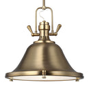 Generation Lighting. - 6514401EN3-848 - One Light Pendant - Stone Street - Satin Brass
