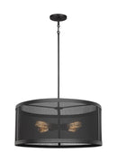 Four Light Pendant<br /><span style="color:#4AB0CE;">Entrega: 4-10 dias en USA</span><br /><span style="color:#4AB0CE;font-size:60%;">PREGUNTE POR ENTREGA EN PANAMA</span><br />Collection: Gereon<br />Finish: Black