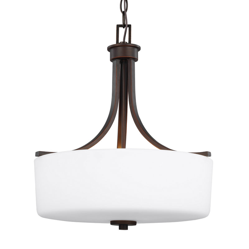Generation Lighting - 6528803EN3-710 - Three Light Pendant - Canfield - Bronze