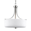 Generation Lighting - 6528803EN3-962 - Three Light Pendant - Canfield - Brushed Nickel