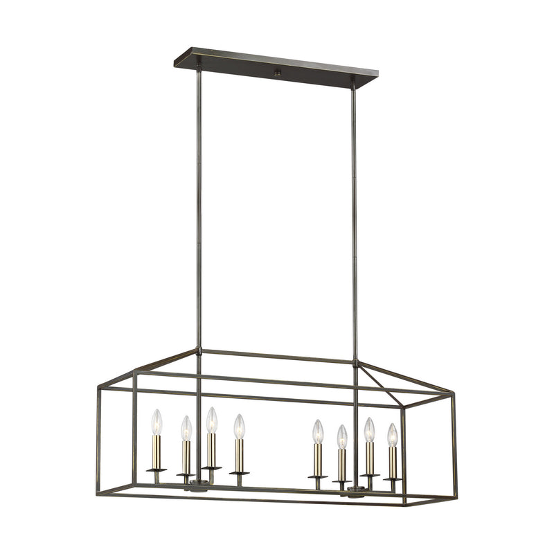 Generation Lighting - 6615008-710 - Eight Light Island Pendant - Perryton - Bronze